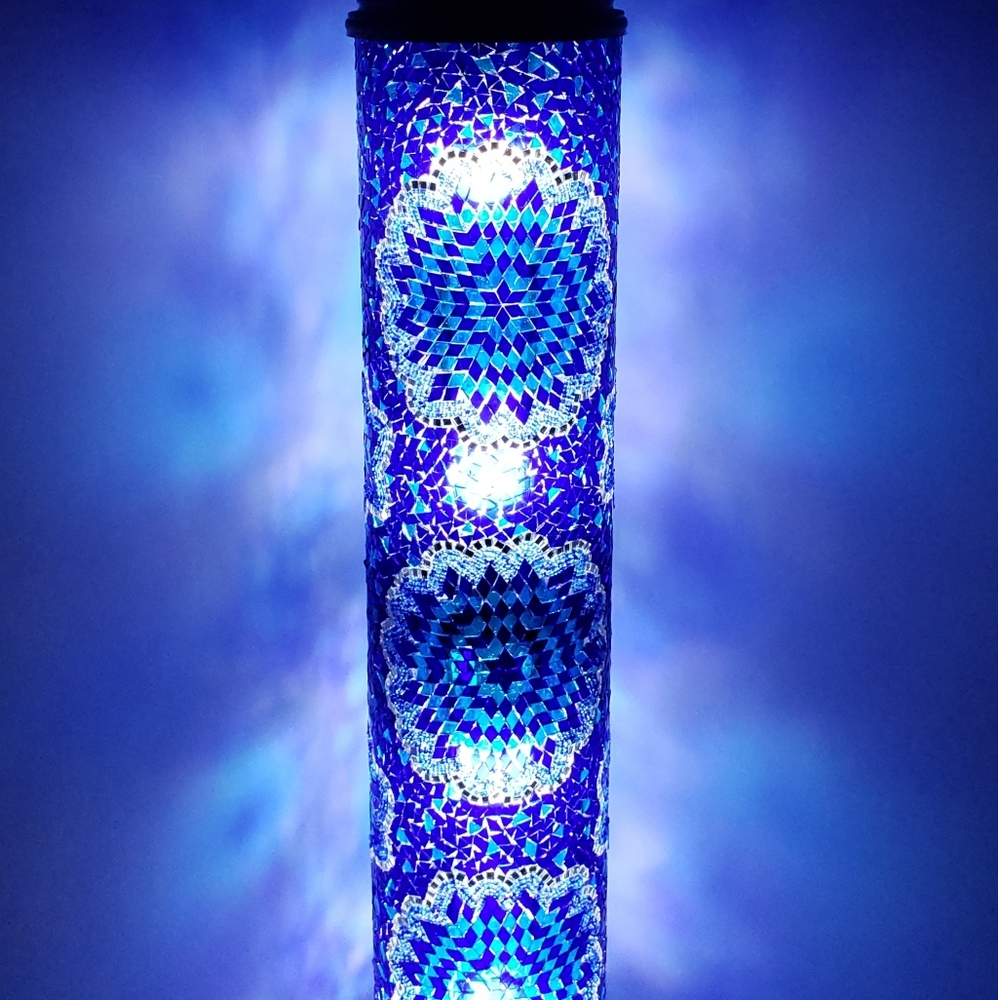 Handmade Turkish Mosaic Floor Lamp - Picture 4 of 4